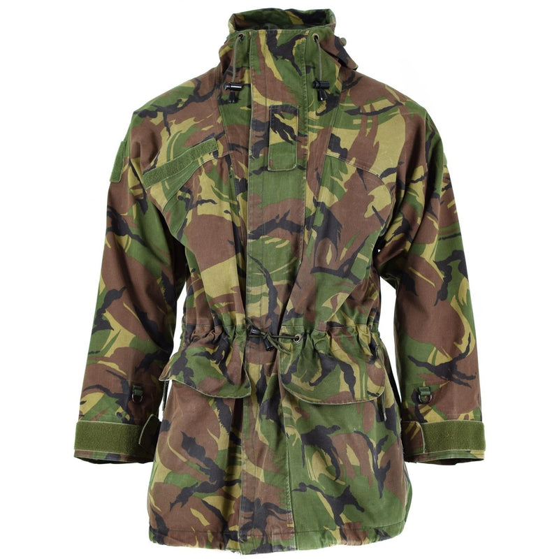 Véritable veste de combat de l'armée néerlandaise DPM goretex imperméable camouflage surplus parka