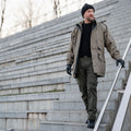 Véritable parka de l'armée néerlandaise avec doublure OD manteau vert veste d'officier pour homme Kaki NEUF