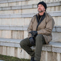 Véritable parka de l'armée néerlandaise avec doublure OD manteau vert veste d'officier pour homme Kaki NEUF