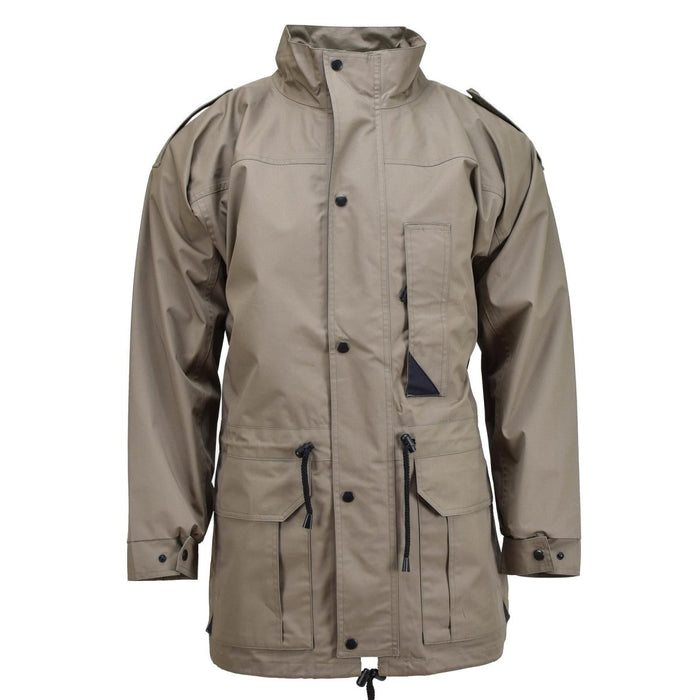 Véritable parka de l'armée néerlandaise avec doublure OD manteau vert veste d'officier homme Kaki NOUVEAU - GoMilitar