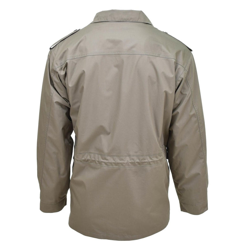 Véritable parka de l'armée hollandaise avec veste d'officier doublée Kaki poches boutonnées