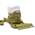 Véritable écharpe de l'armée néerlandaise kaki surplus militaire tube de cou laine mérinos coton NEUF