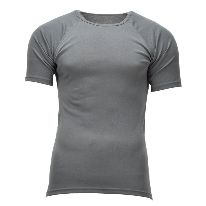 T-shirt authentique de l'armée néerlandaise, coupe ajustée, manches courtes, respirant, léger, gris - GoMilitar