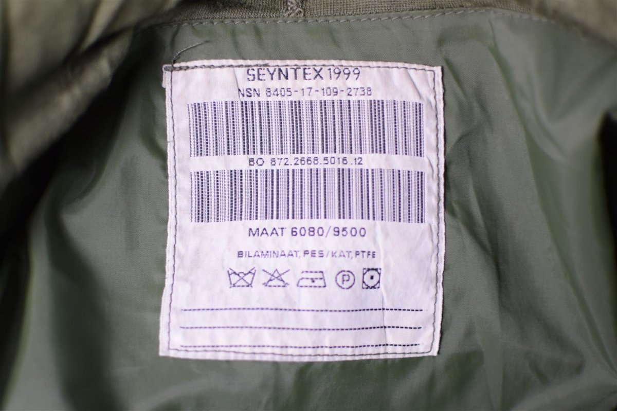 Véritable Parka de Combat Bi-Laminée Imperméable de l'Armée Néerlandaise Camouflage DPM