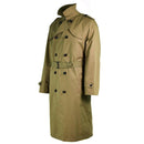 Genuine Dutch army Womens Coat Khaki long officer trench coat with lining NEW - GoMilitar
