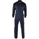 Genuine Dutch Navy blue military issue coverall jumpsuit with long sleeves and front button closure