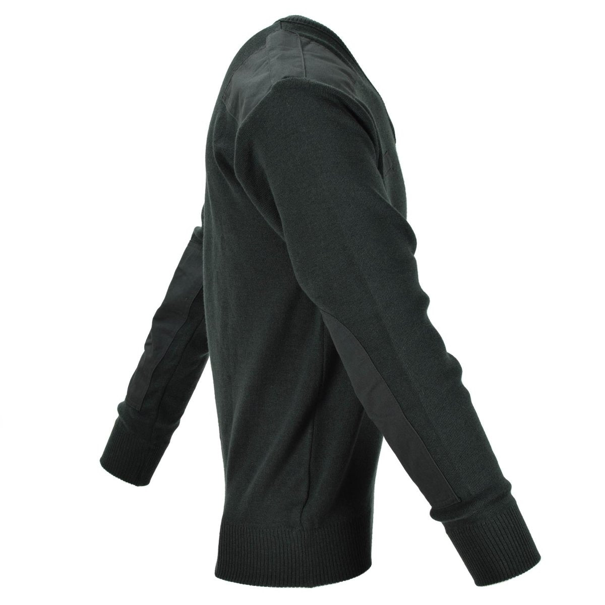 Pull hollandais authentique Pull de l'armée Pull Commando Vert foncé Col en V Homme NEUF 