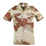 Véritable chemise F2 de l'armée française camouflage désert à manches courtes, édition militaire excédentaire NEUF