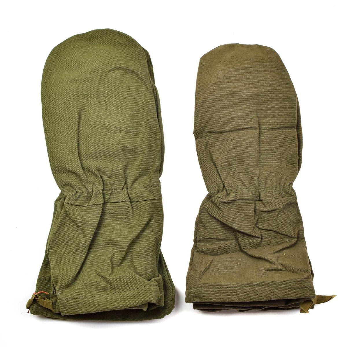 Véritables mitaines de l'armée française gants en coton Olive OD vêtements de travail durables militaires NEUF
