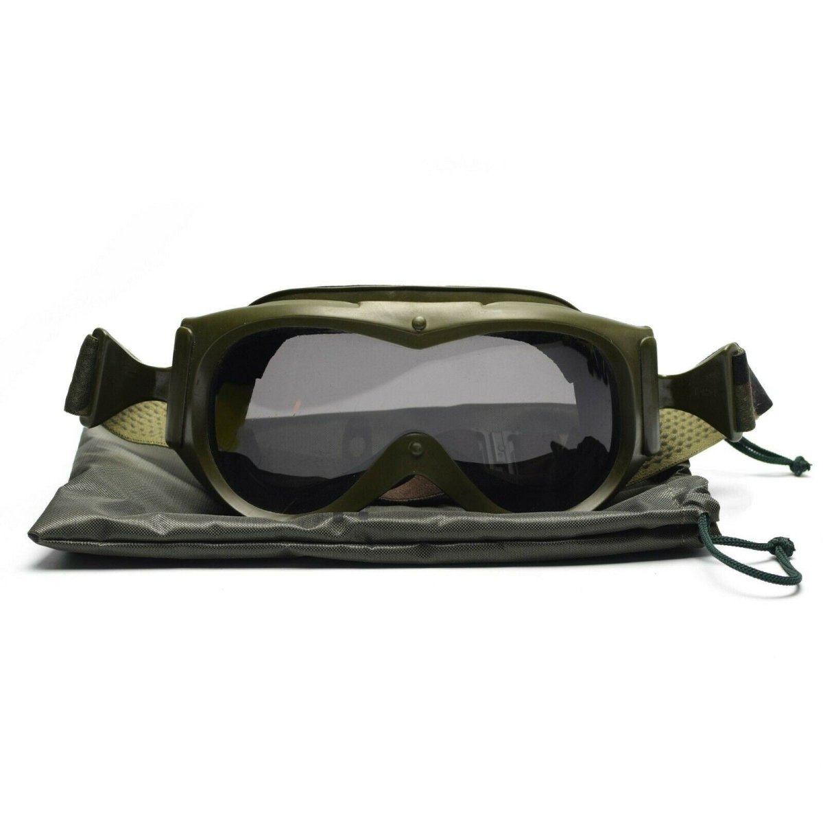 Véritables lunettes de protection pour les yeux de l'armée française pour tankiste, verres militaires, soleil, sable, vent