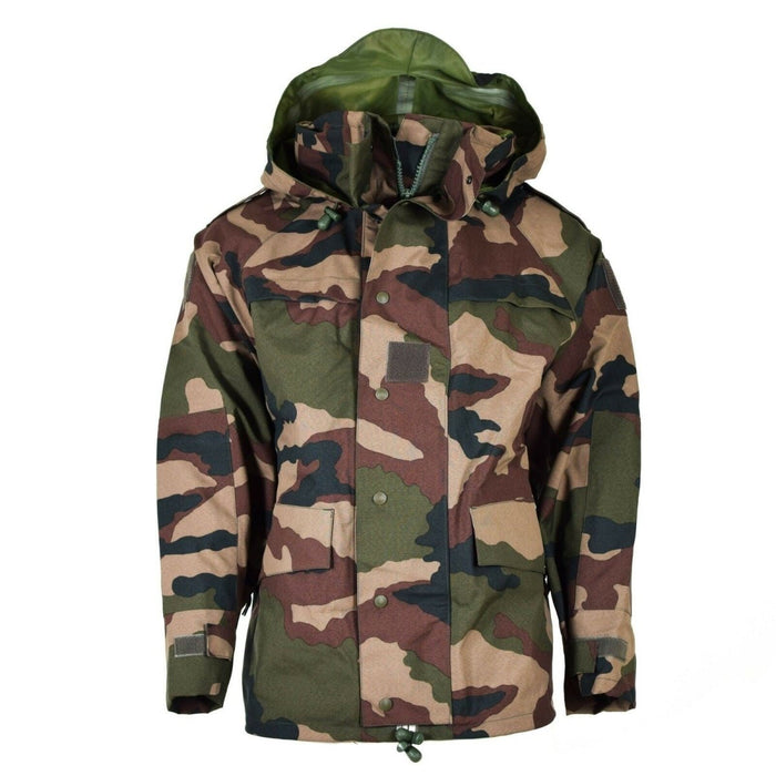Véritable veste trilaminé imperméable de l'armée française CCE parka de pluie à capuche camouflage NEUF - GoMilitar