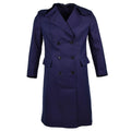Véritable manteau militaire français Trench-coat de l'armée Veste femme bleu foncé NEUF