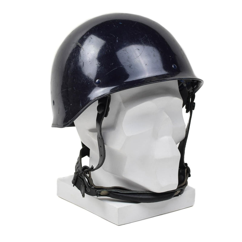 Genuine French Military MP Blue F1 tactical Helmet combat field gear vintage NEW - GoMilitar