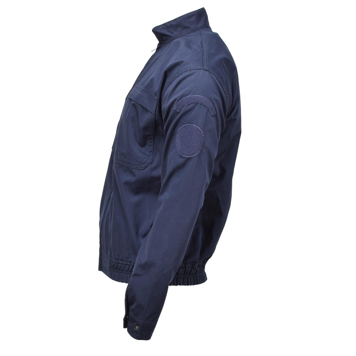 Veste de sport de police militaire française authentique, chemise de sport à taille élastique bleue