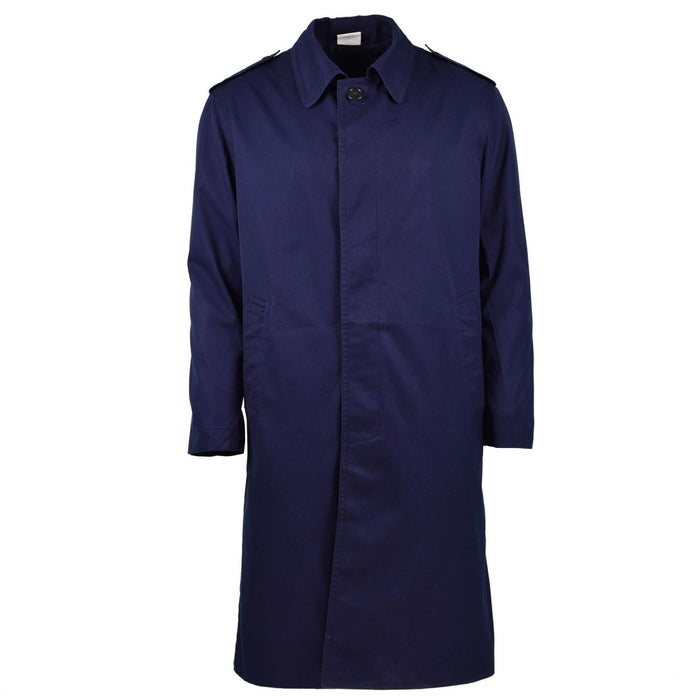 Véritable Manteau de Pluie Militaire Français Trench de l'Armée de l'Air Bleu Imperméable - GoMilitar