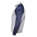 Véritable sweat-shirt école militaire française veste de sport course randonnée gris bleu
