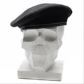 Véritable béret noir de l'armée allemande, casquette de commandement militaire en laine de qualité, neuf