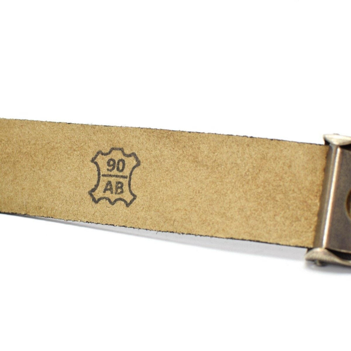 Véritable ceinture en cuir véritable noir de l'armée allemande, pantalon militaire BW
