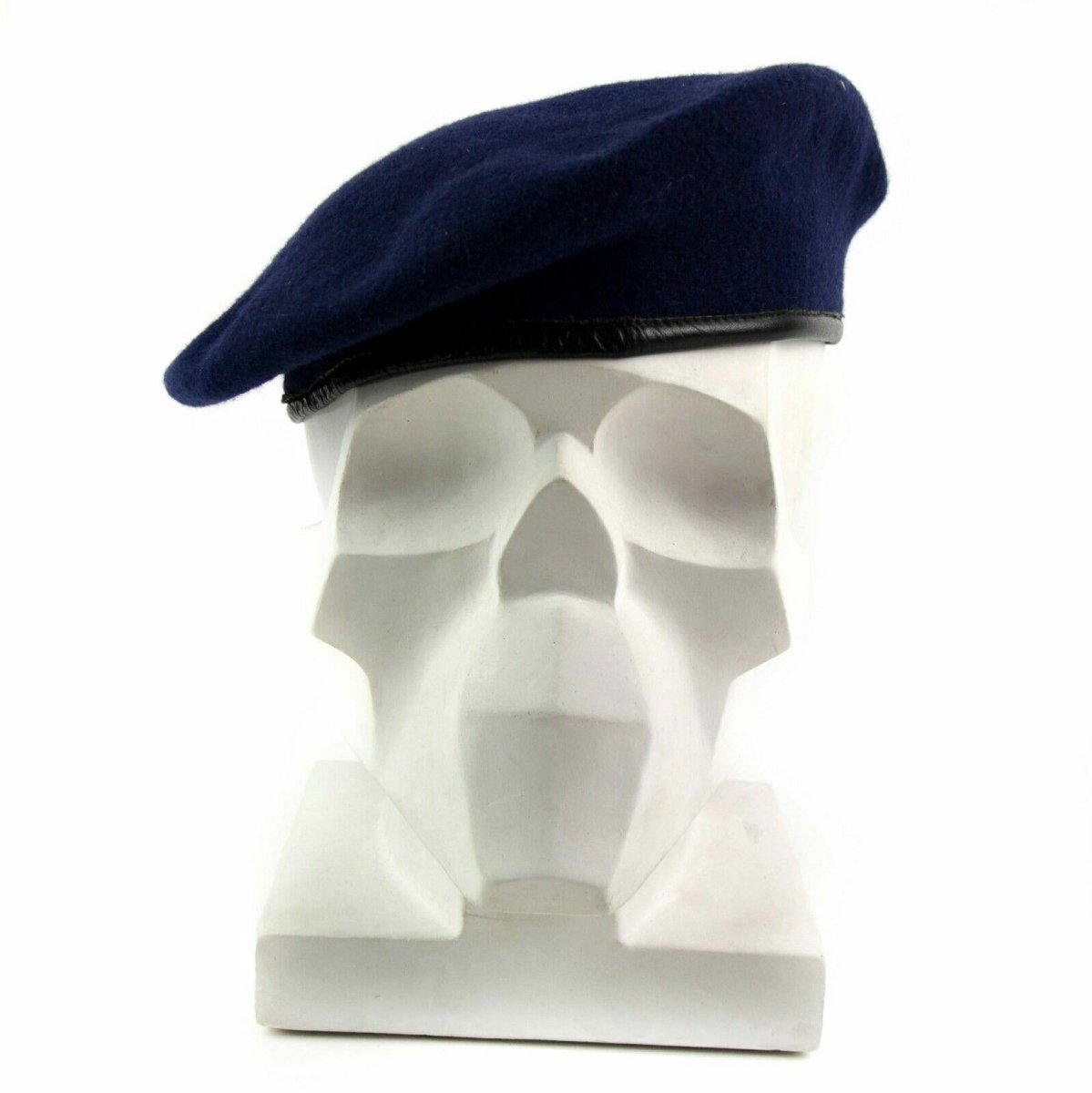 Béret Bleu Foncé Authentique Armée Allemande – Laine Qualité Militaire, Style Marin Vintage