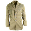 Véritable veste de l'armée allemande, uniforme formel du désert tropical, kaki militaire
