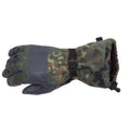 Véritables gants de combat chauds d'hiver de l'armée allemande flecktarn camouflage doublés militaire