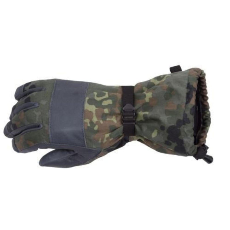 Genuine German army flecktarn camo winter warm combat gloves lined military - GoMilitar
