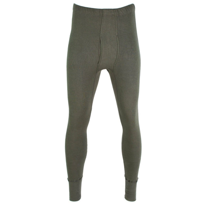 Véritable caleçon long pour temps froid de l'armée allemande en OD Olive, caleçon thermique pour plus de chaleur et de confort.