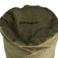 Véritable sac de voyage de l'armée allemande avec bretelles, grand sac à dos olive