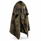 Véritable abri de l'armée allemande demi-bâche fleckt. poncho de tente en toile imperméable