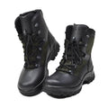 Véritables bottes de combat militaires allemandes en cuir et textile, chaussures de terrain tactiques NEUVES