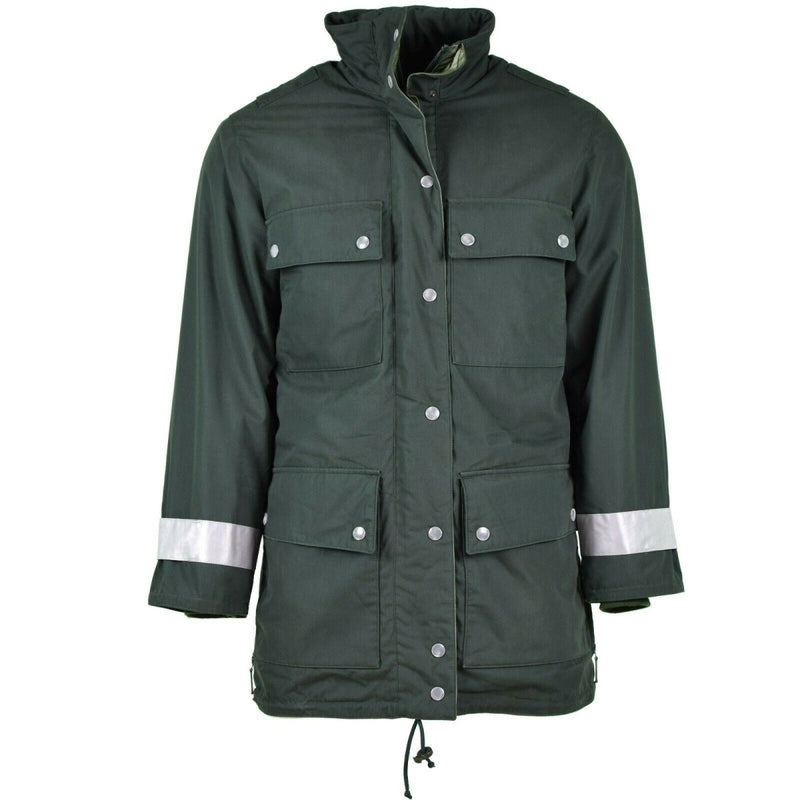 Véritable veste de police allemande GoreTex verte imperméable BGS Parka Border Guard