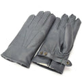 Gants de patrouille en cuir véritable de la police allemande, doublés de laine grise, 100 % chauds pour l'hiver, NEUF