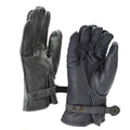 Gants de patrouille en cuir véritable de la police allemande, doublés de laine grise, 100 % chauds pour l'hiver, NEUF