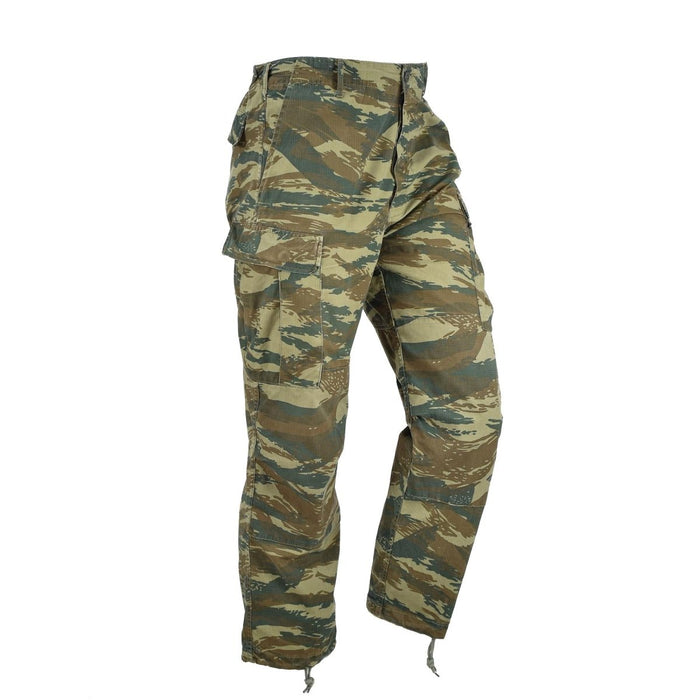 Pantalon BDU de l'armée grecque authentique, camouflage lézard ripstop, pantalon excédentaire militaire grec - GoMilitar