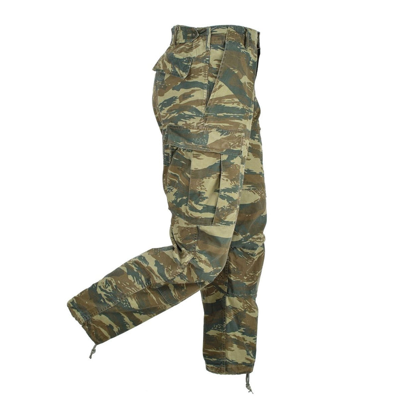 Genuine Greek army BDU pants lizard camo ripstop Greece military surplus trouser - GoMilitar