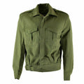 Véritable veste de campagne Ike de l'armée grecque en gabardine de laine blaze Olive militaire NEUF