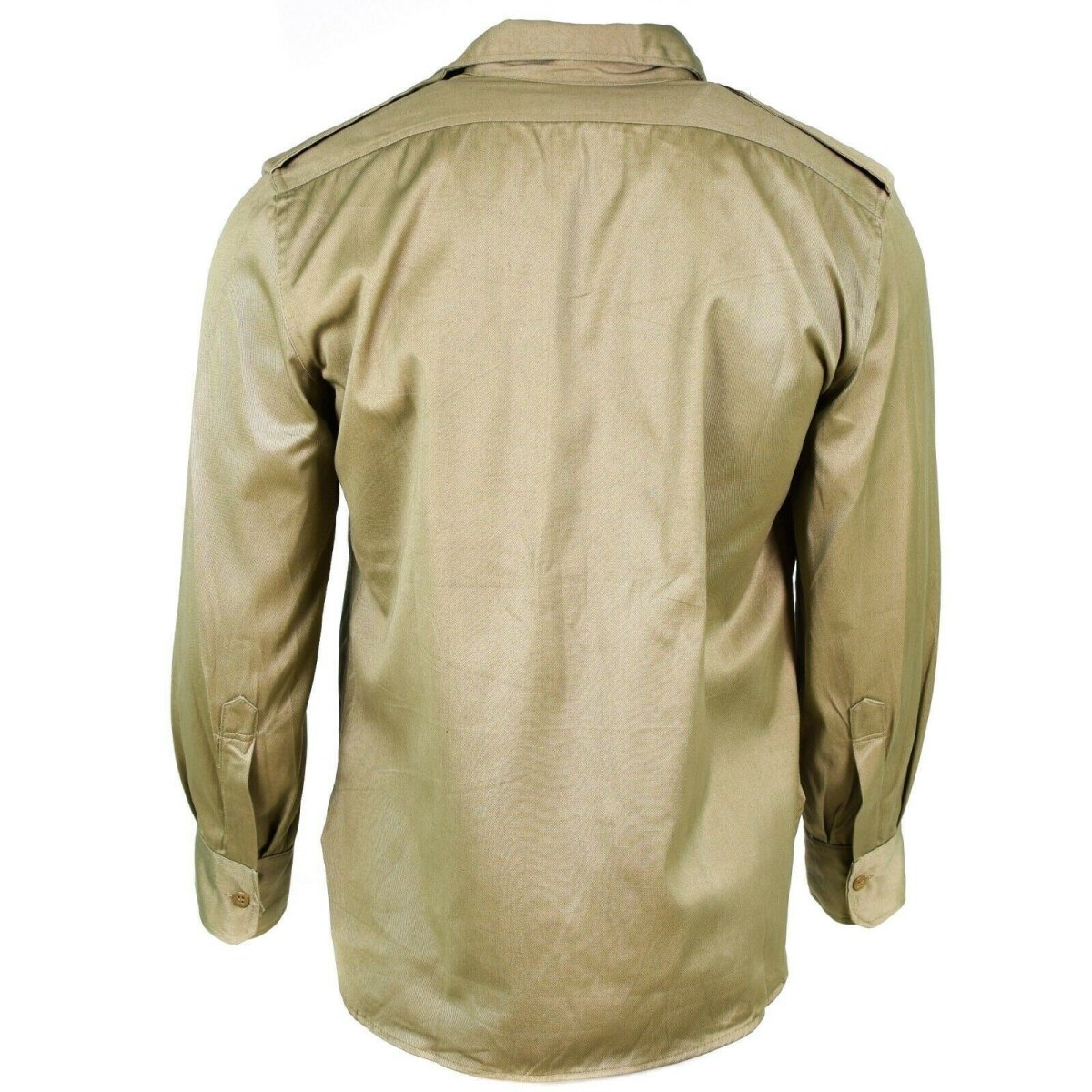 Véritable chemise de l'armée grecque fatigue dead stock chino kaki veste militaire NEUF