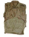 Véritable chemise de l'armée grecque fatigue dead stock chino kaki veste militaire NEUF