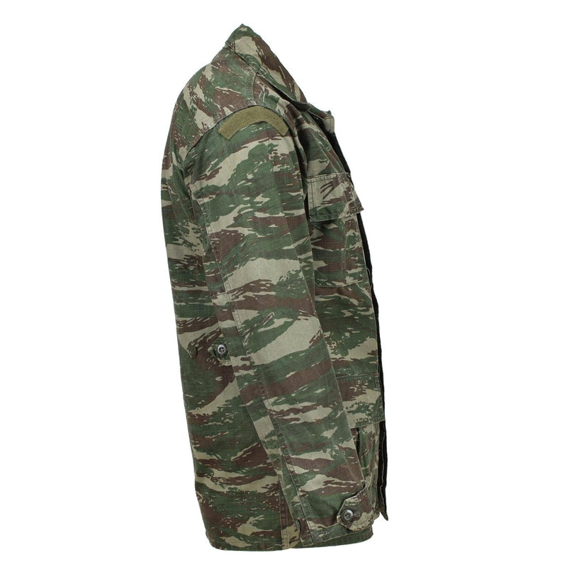 Véritable veste militaire grecque camouflage lézard ripstop durable combat tactique sur le terrain