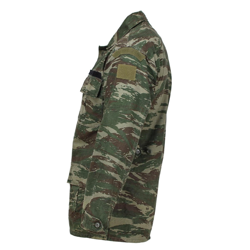 Véritable veste militaire grecque camouflage lézard ripstop durable combat tactique sur le terrain
