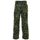 Genuine Guinea Bissau army ripstop jungle camouflage pants with reinforced knees and adjustable waist and cuffs