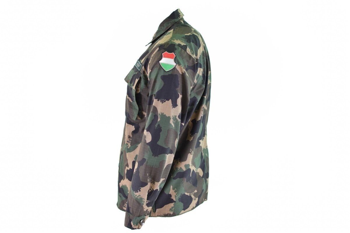 Véritable chemise de l'armée hongroise m90 camouflage 4 couleurs à manches longues militaire NEUF