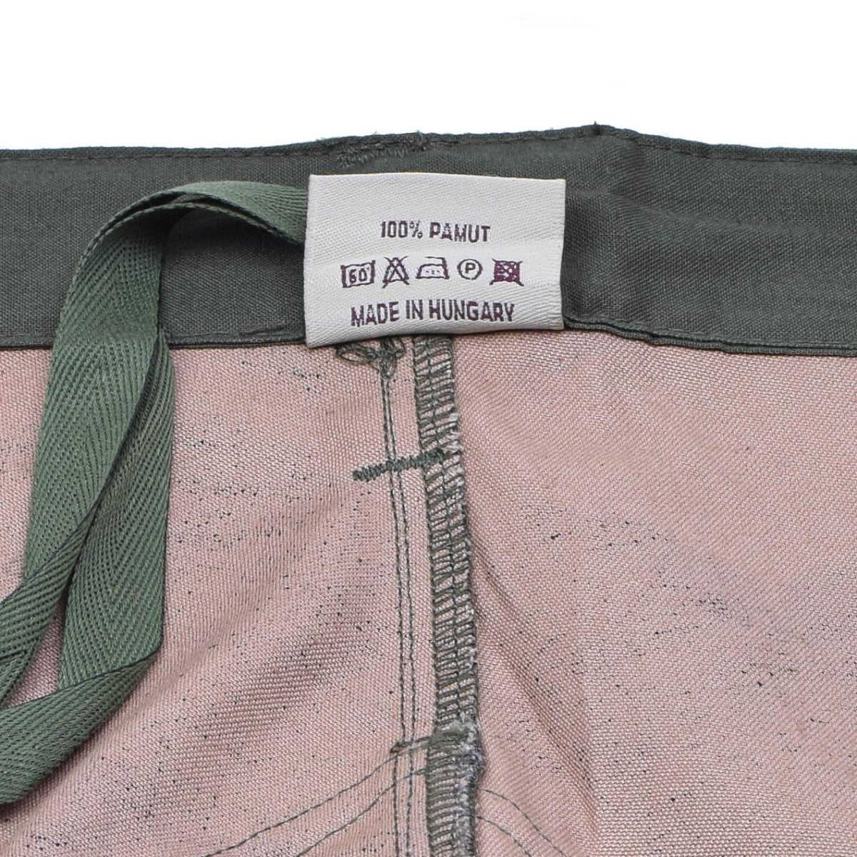 Pantalon de troupes de campagne authentique de l'armée hongroise M1990 camouflage boisé renforcé NEUF