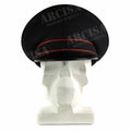 Véritable casquette à visière de l'armée italienne Casquette de police militaire à visière noire NEUF