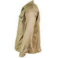 Véritable chemise militaire italienne fatigue surplus chino kaki militaire manches longues NEUF