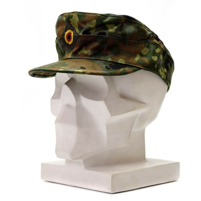 Genuine Original German army Flecktarn cap BW woodland camo military hat NEW - GoMilitar