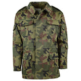 Véritable veste militaire de combat parka de l'armée polonaise camouflage panthère BDU surplus NEUF