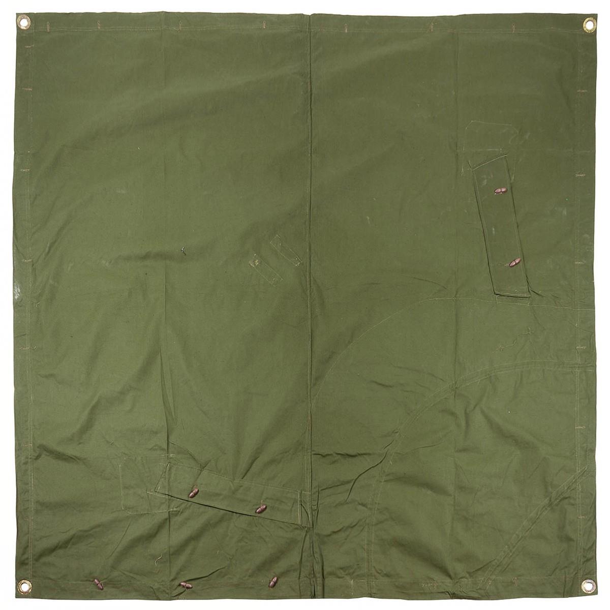 Véritable tente imperméable de l'armée roumaine Olive Poncho 180x180cm