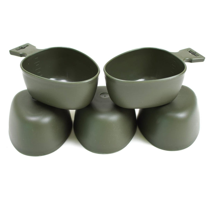 Tasse en plastique authentique de l'armée suédoise Trangia Kuksa, lot de tasses militaires suédoises