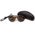 Lunettes de soleil authentiques de l'armée suisse SUVASOL noires avec étui Lunettes de montagne alpines NEUVES